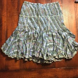 ANTHROPOLOGIE Odille Geometric Retro Skirt